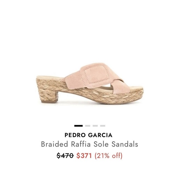 Pedro Garcia Pink Suede Espadrille Sandals Size 37 - Picture 9 of 9